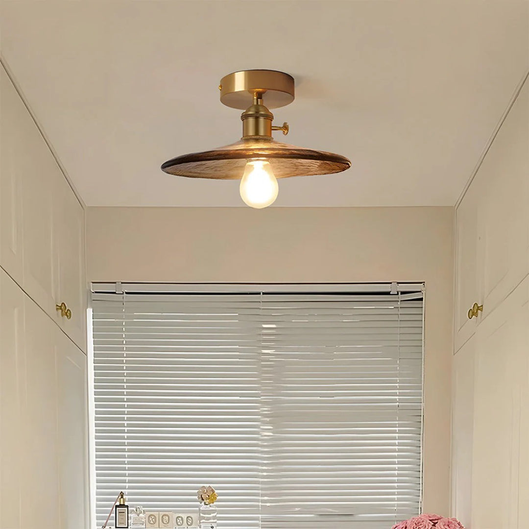 Getextureerde Glazen Plafondlamp
