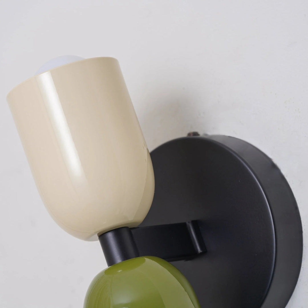 Hedendaagse metalen glazen wandlamp