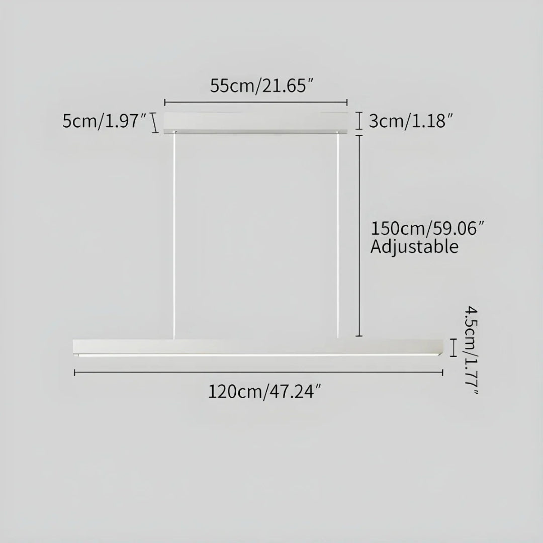 Minimalistische Lineaire LED Hanglamp
