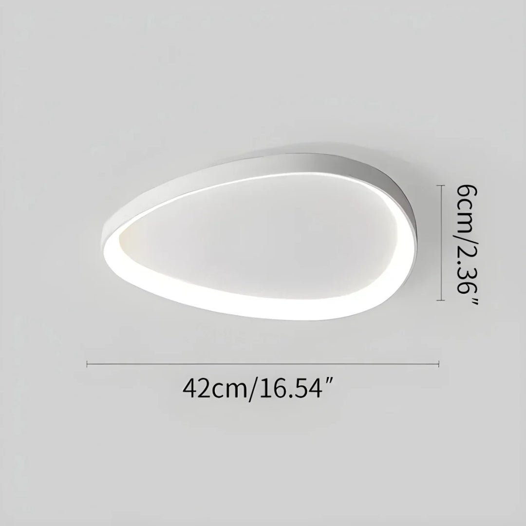 Minimalistische Ovale LED Plafondlamp