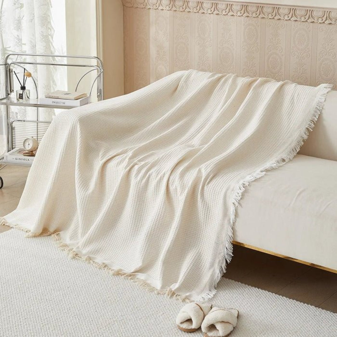 Wollen getextureerde bankhoes