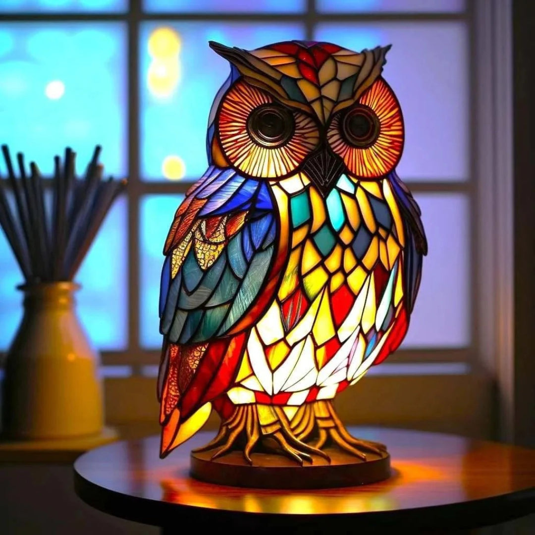 Artistieke glazen decoratieve tafellamp