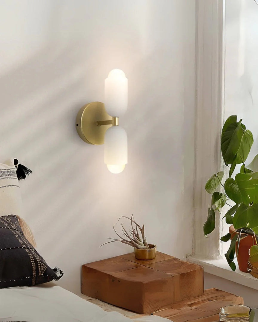 Moderne dubbele wandlamp