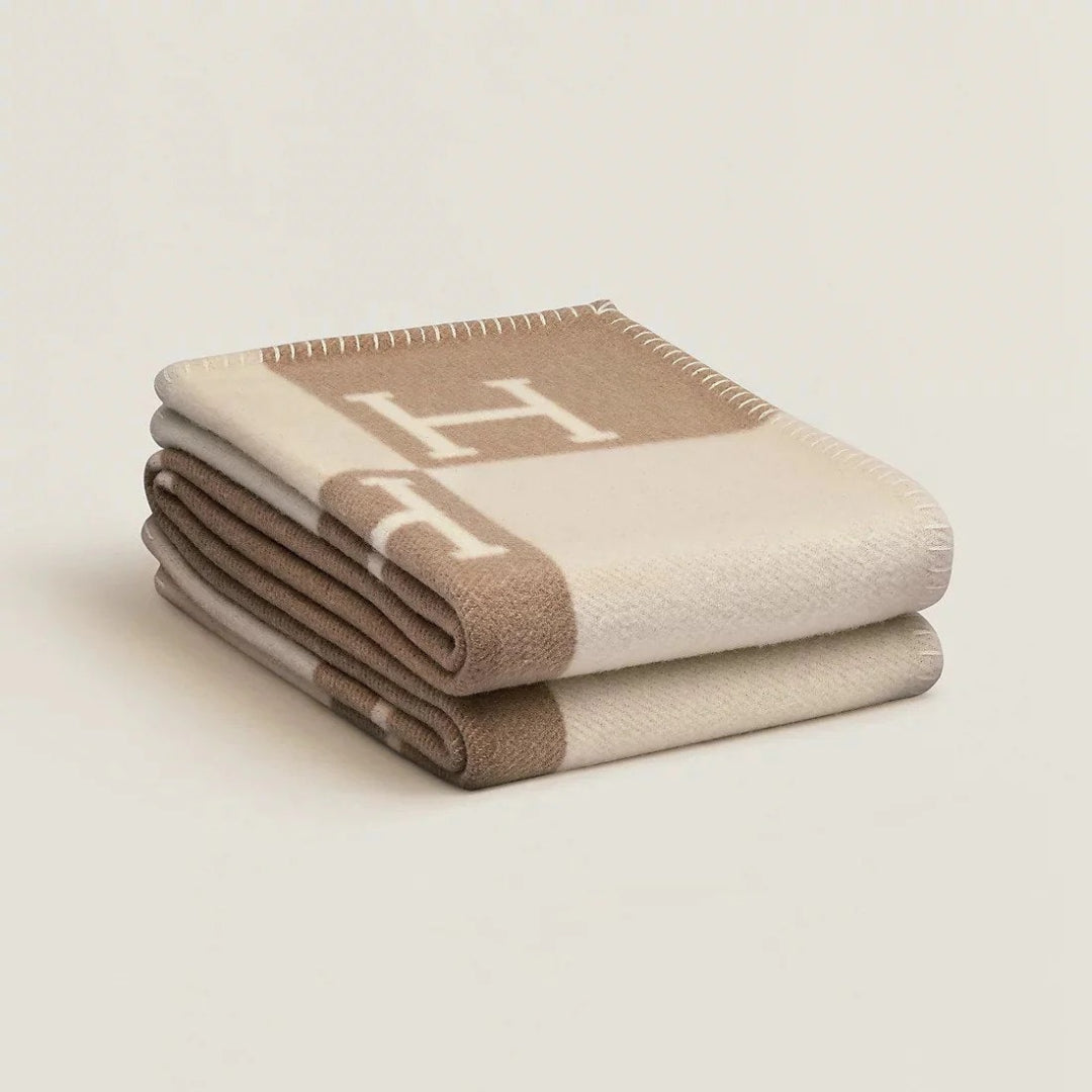 Geometrische luxe stoffen deken