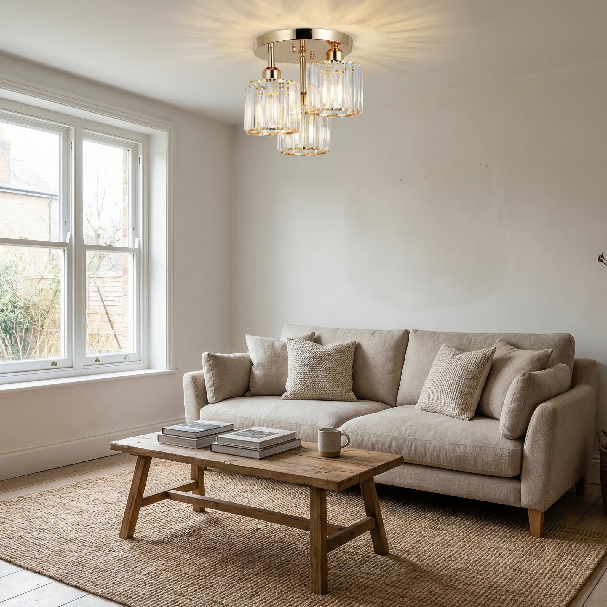 Kristallen Glazen Plafondlamp