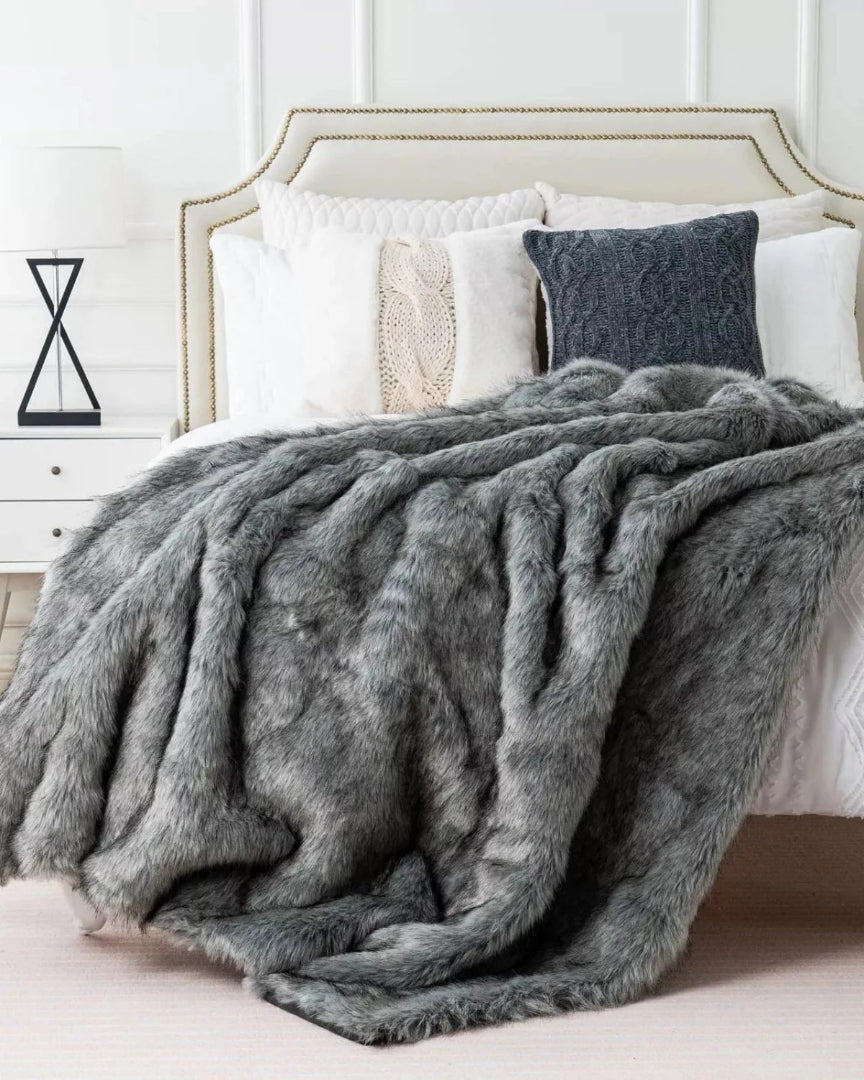 Klassieke faux fur plaid
