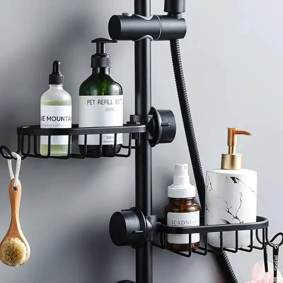 Metalen douche opbergrek