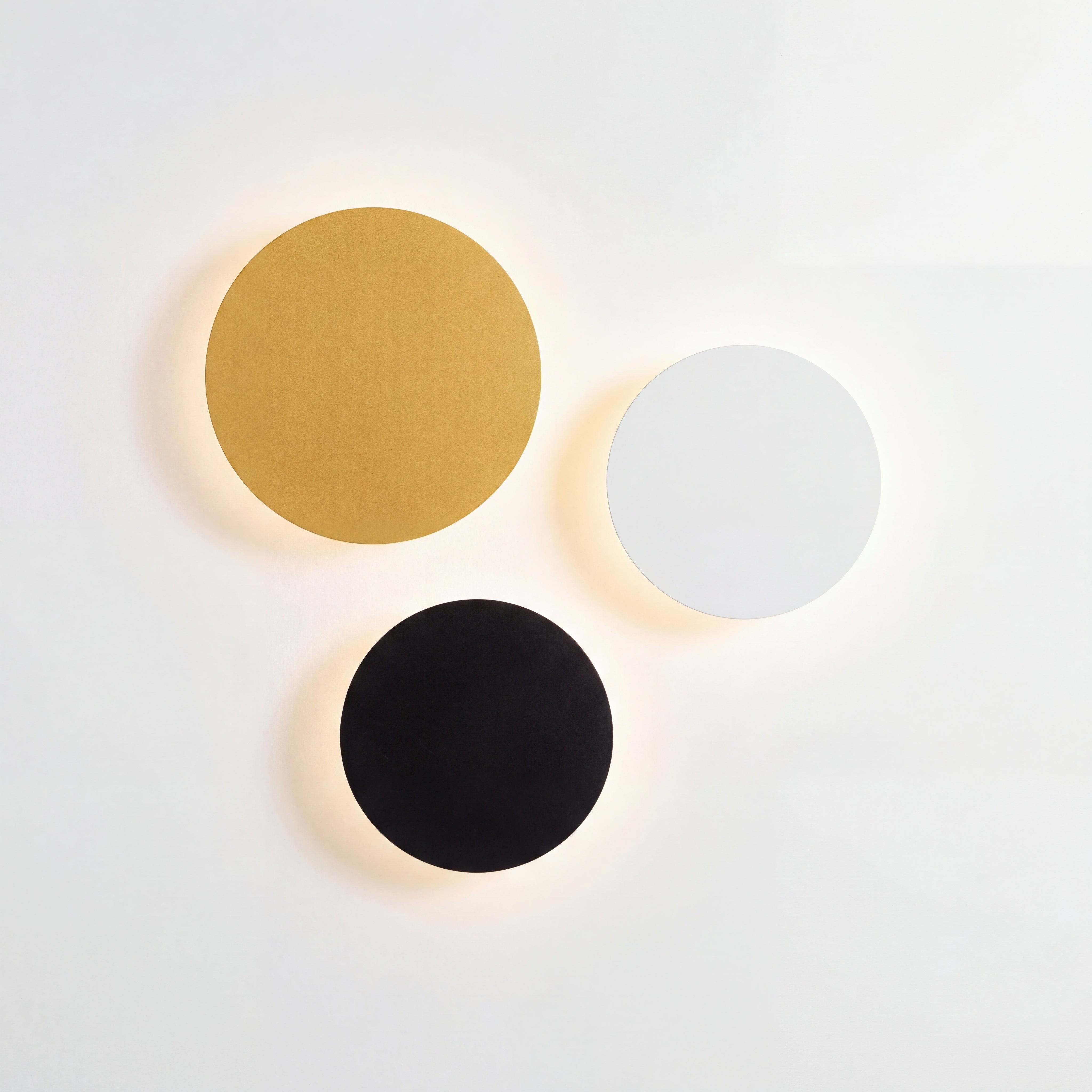 Minimalistische ronde LED wandlamp