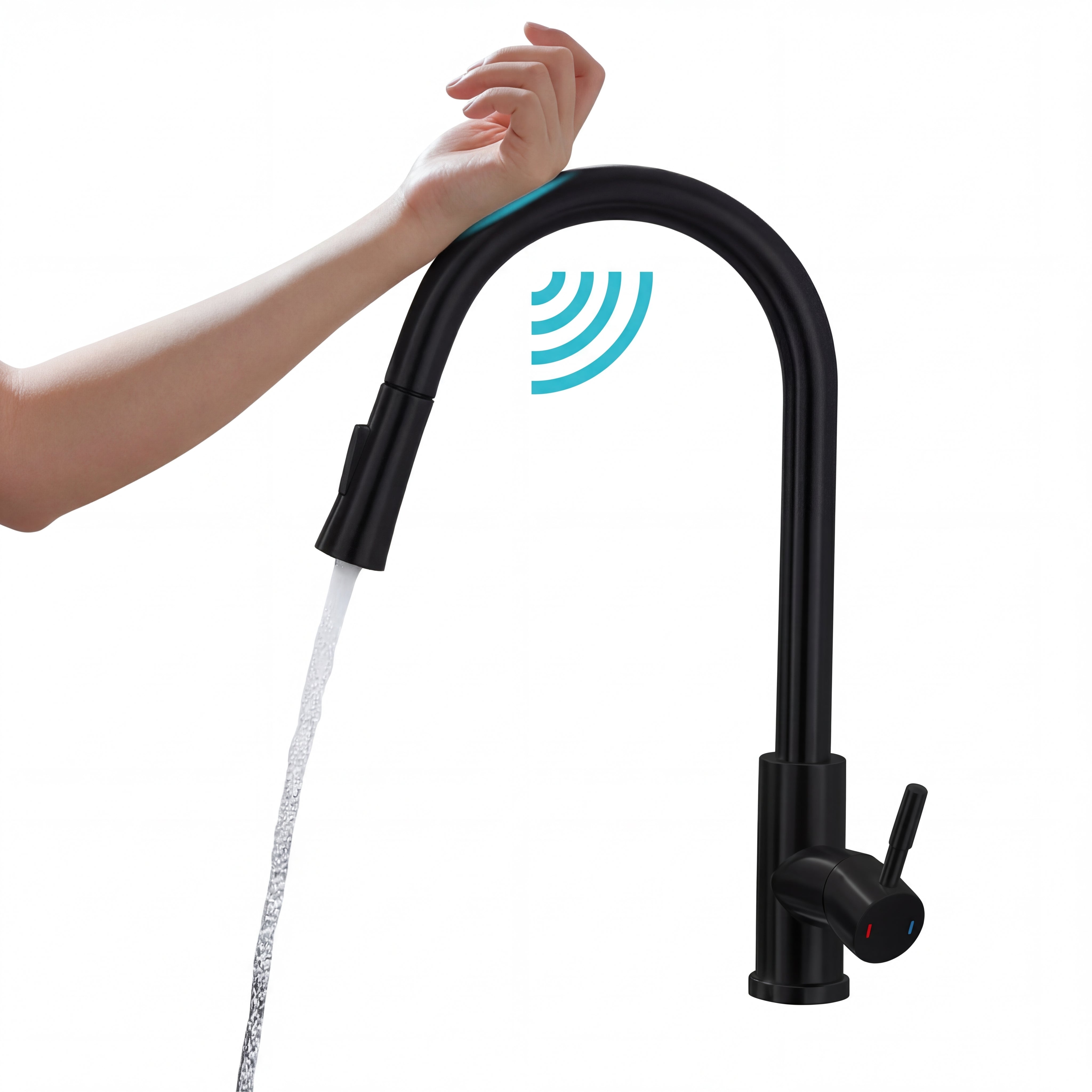 Touchless sensor keukenkraan