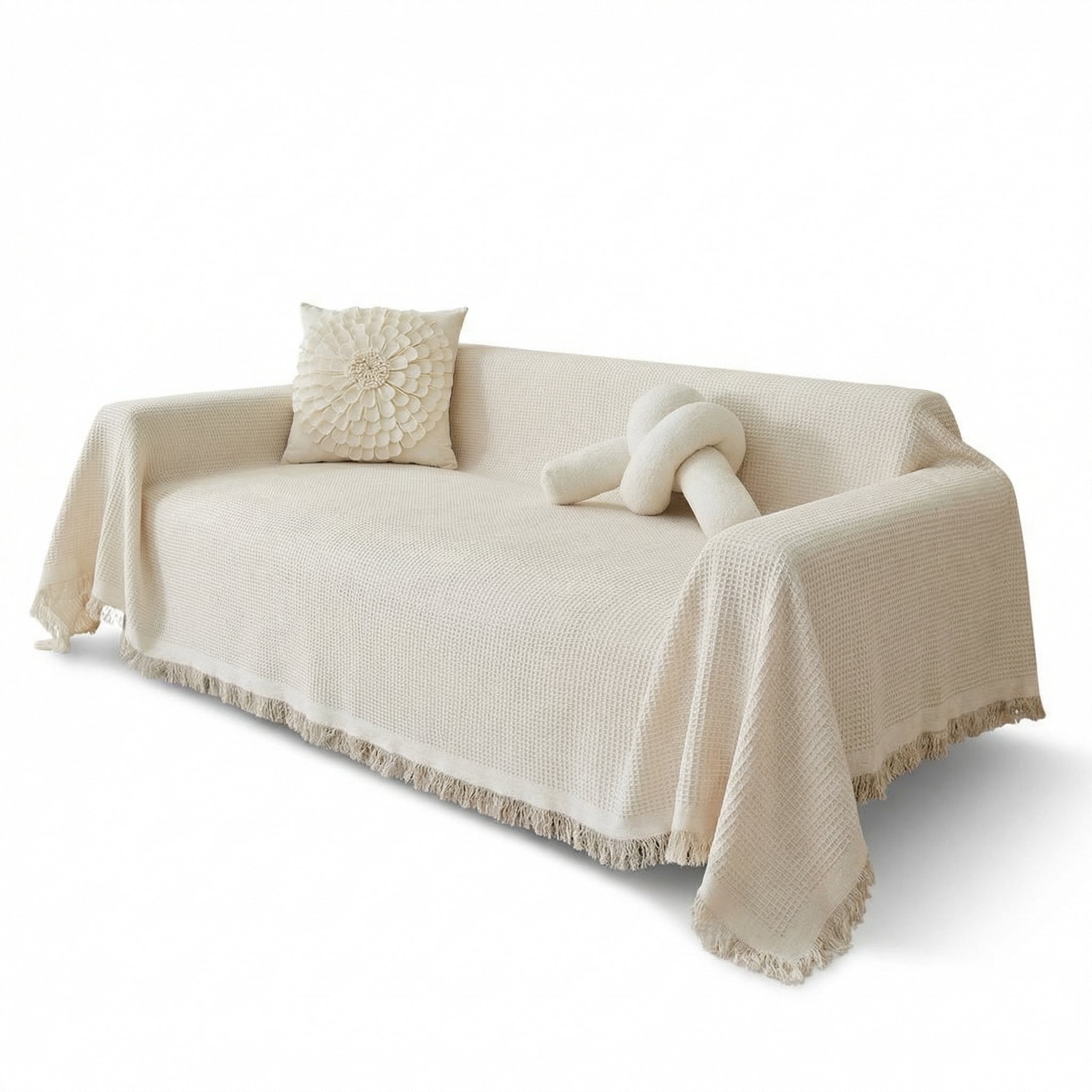 Wollen getextureerde bankhoes