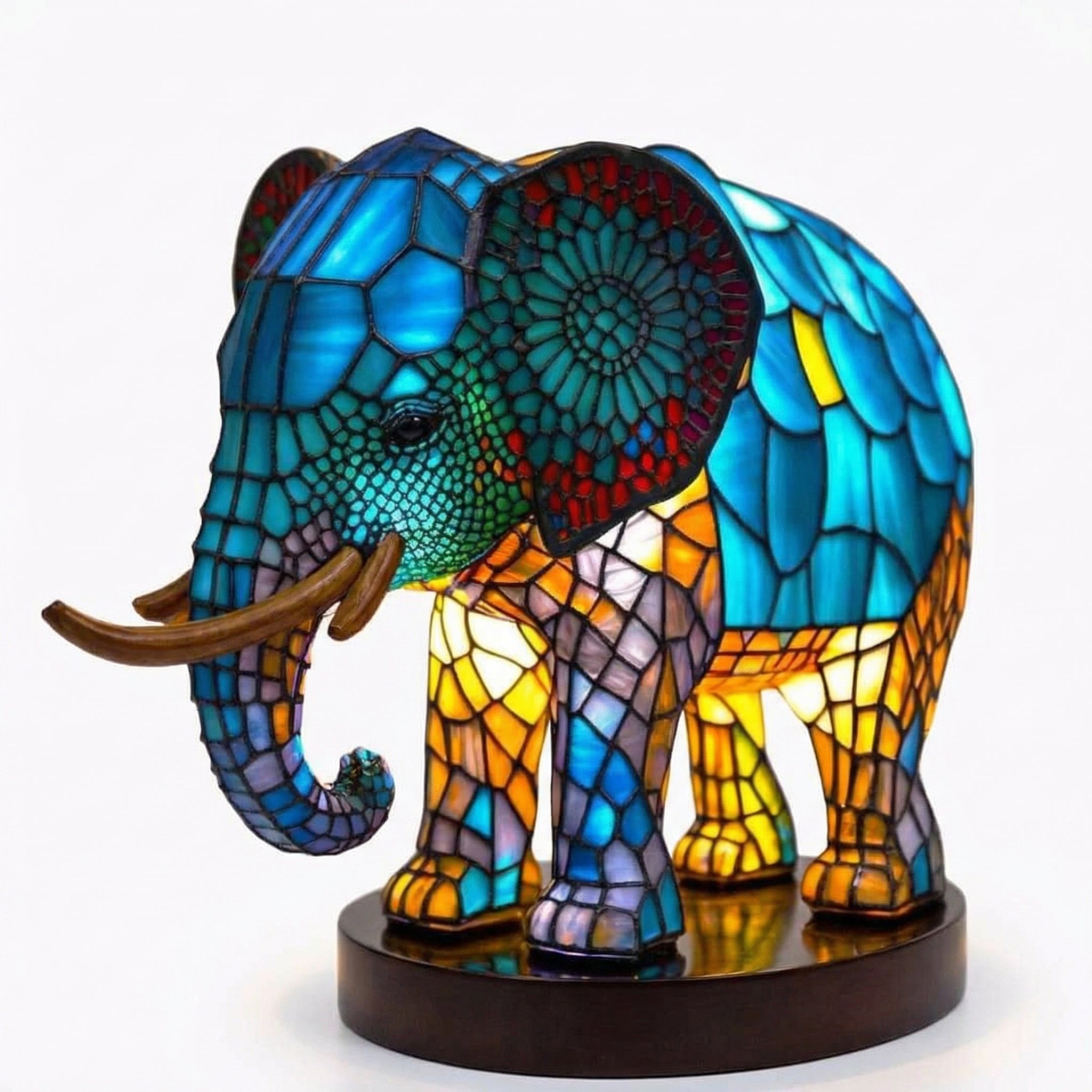 Artistieke glazen decoratieve tafellamp