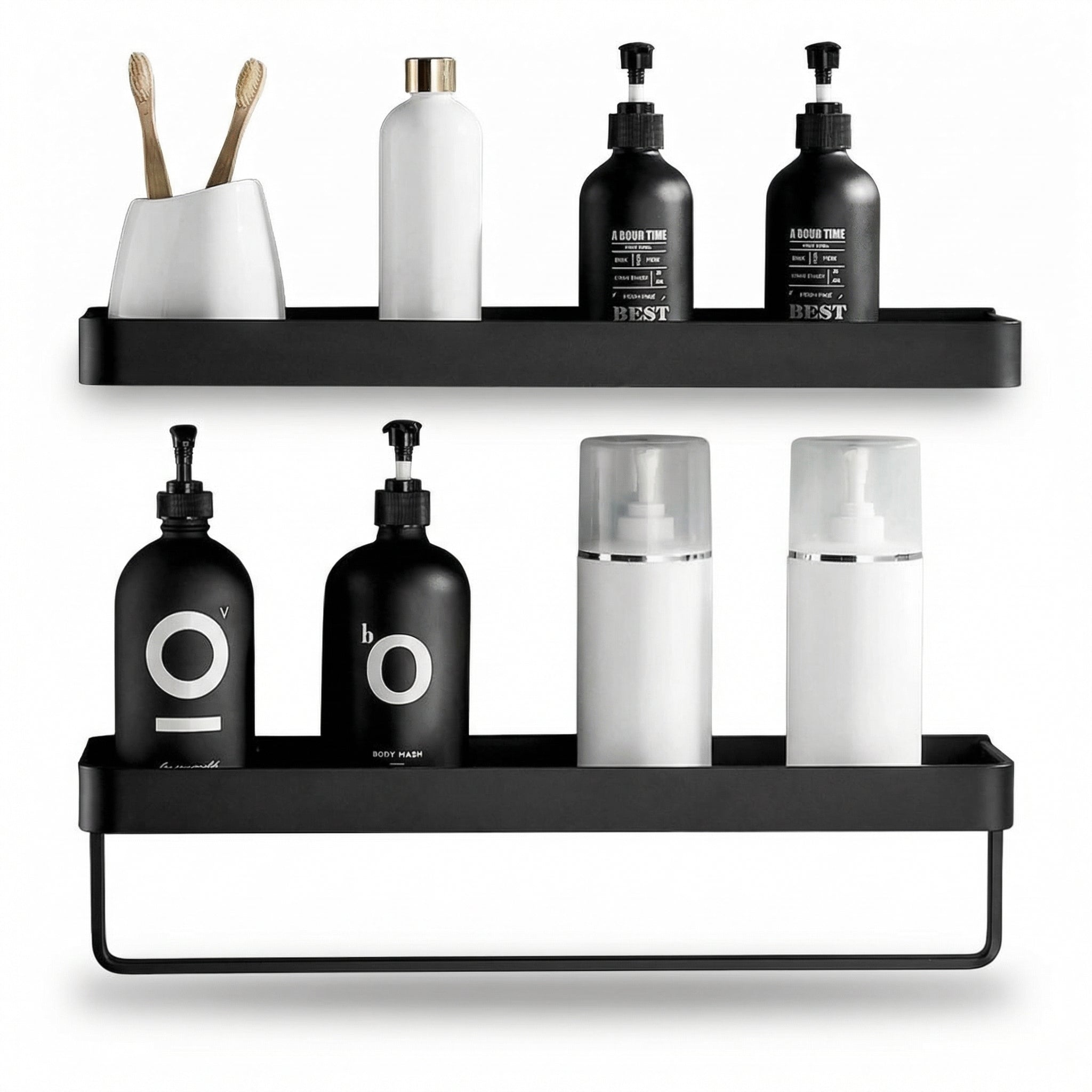 Minimalistische metalen wandplank