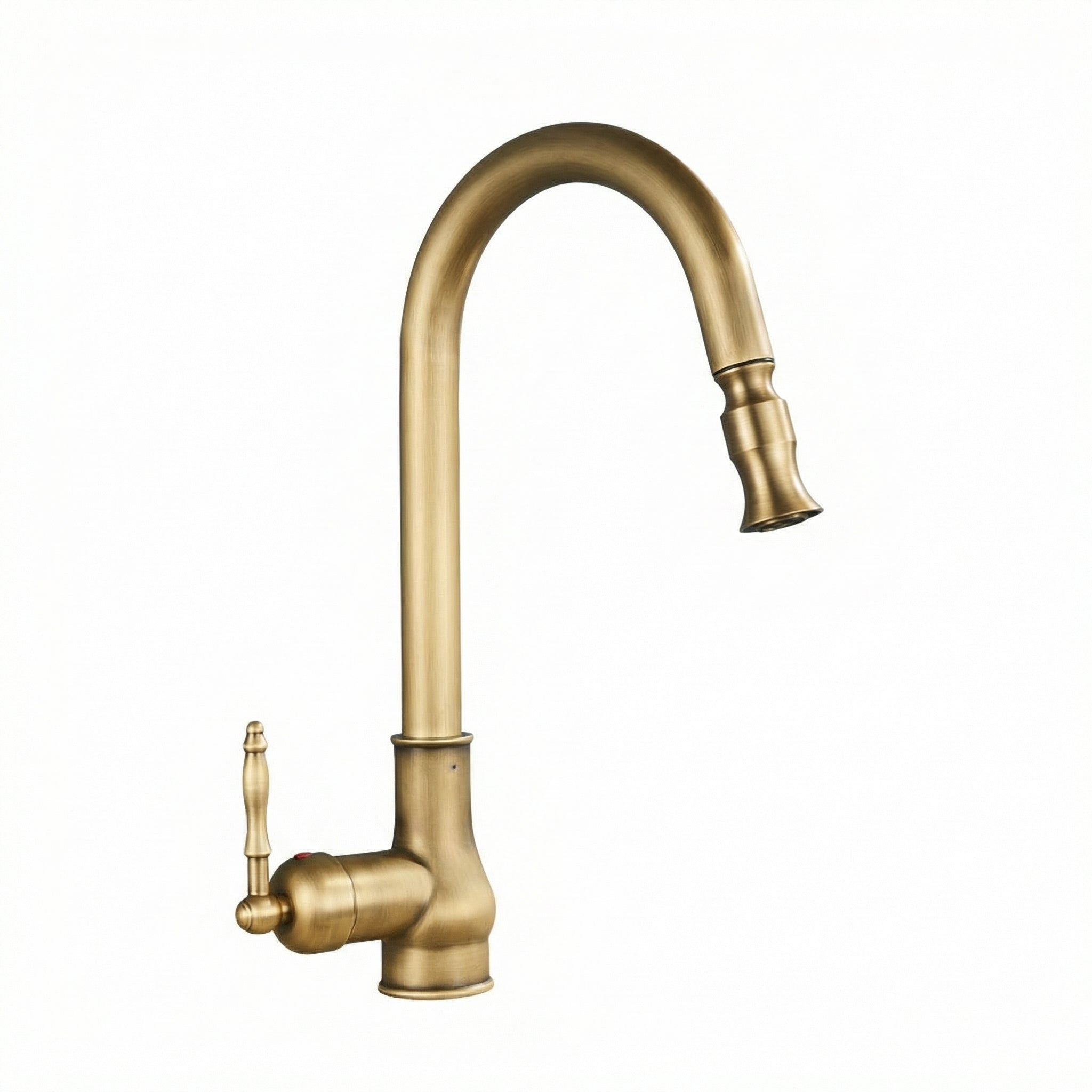 Antieke metalen keukenkraan