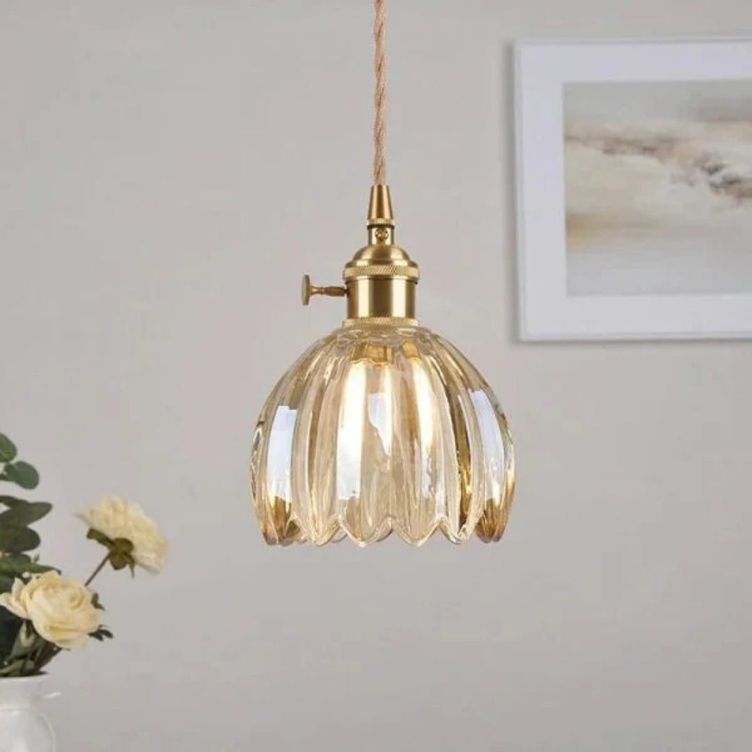 Vintage Glazen Hanglamp