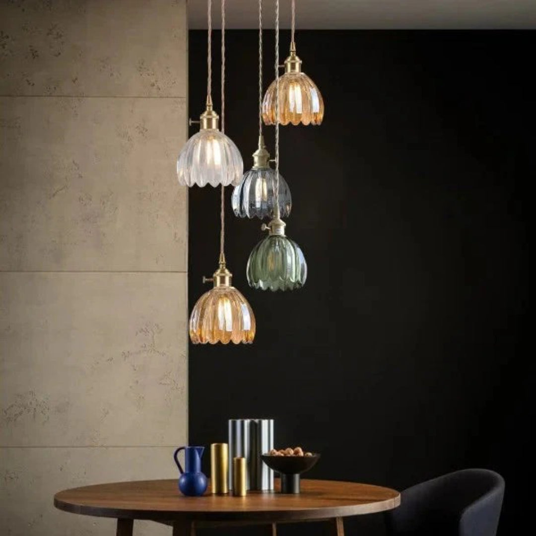 Vintage Glazen Hanglamp