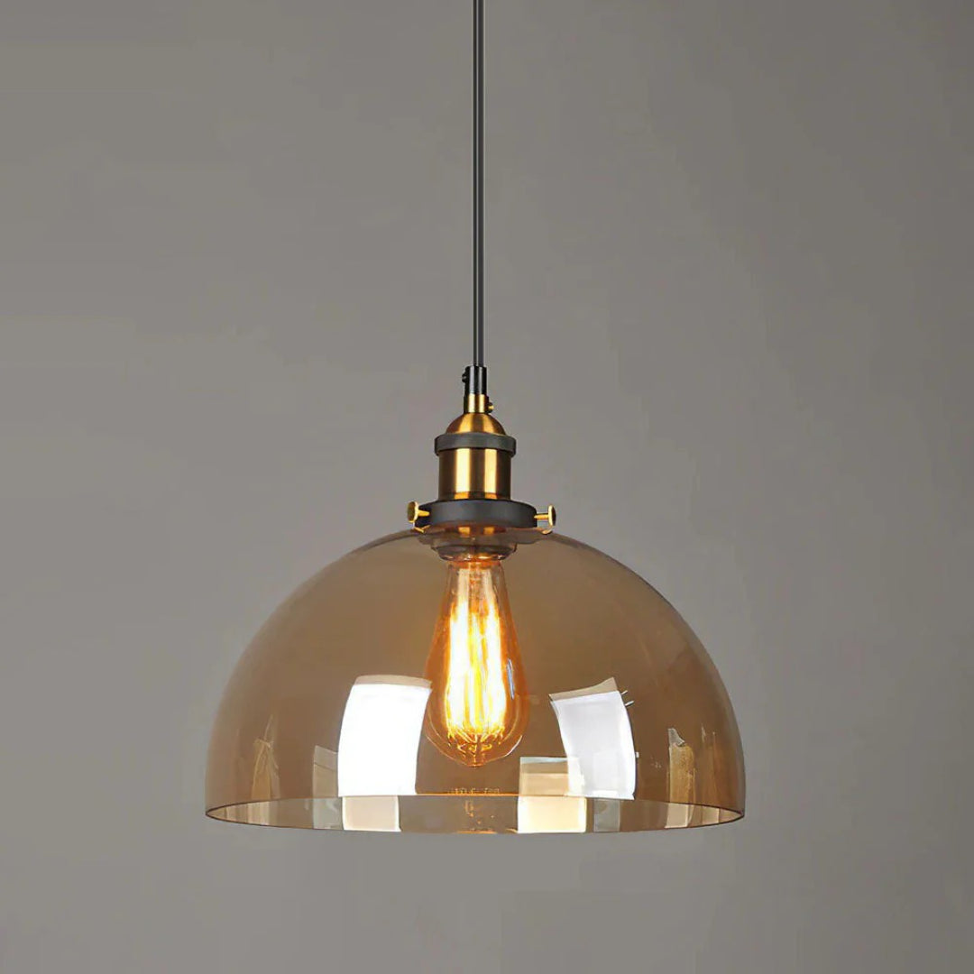 Industriële Glazen Hanglamp