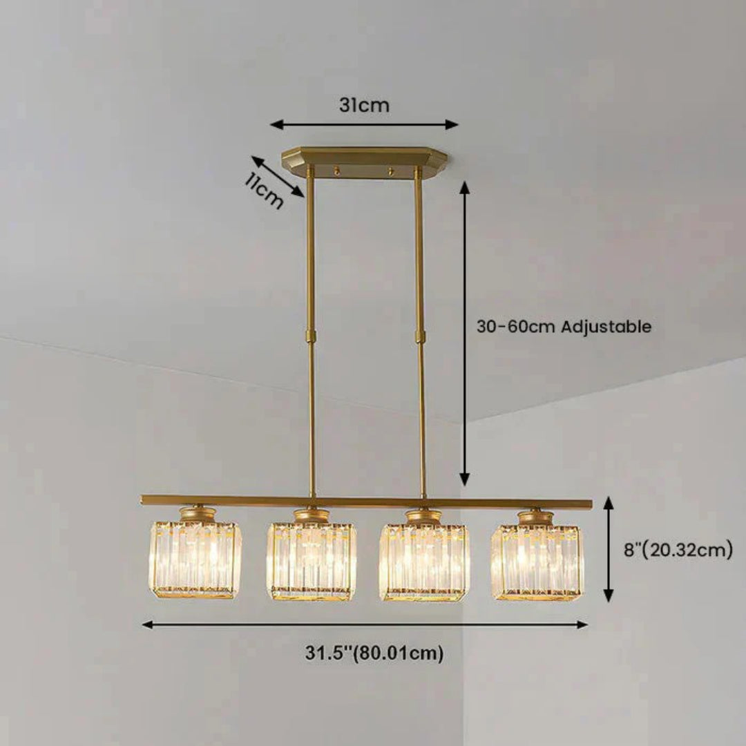Kristallen Lineaire Hanglamp