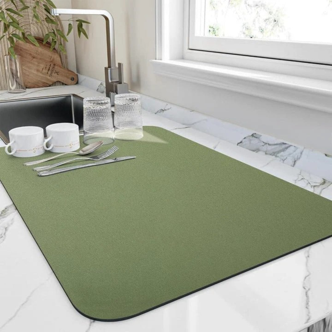 Absorberende diatomiet keuken droogmat