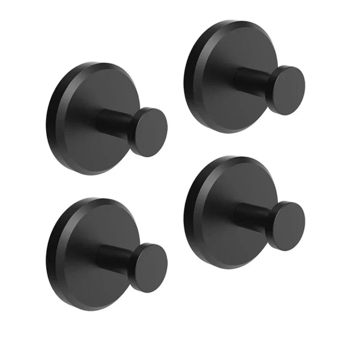 Ronde metalen zuignap wandhaak – set van 2