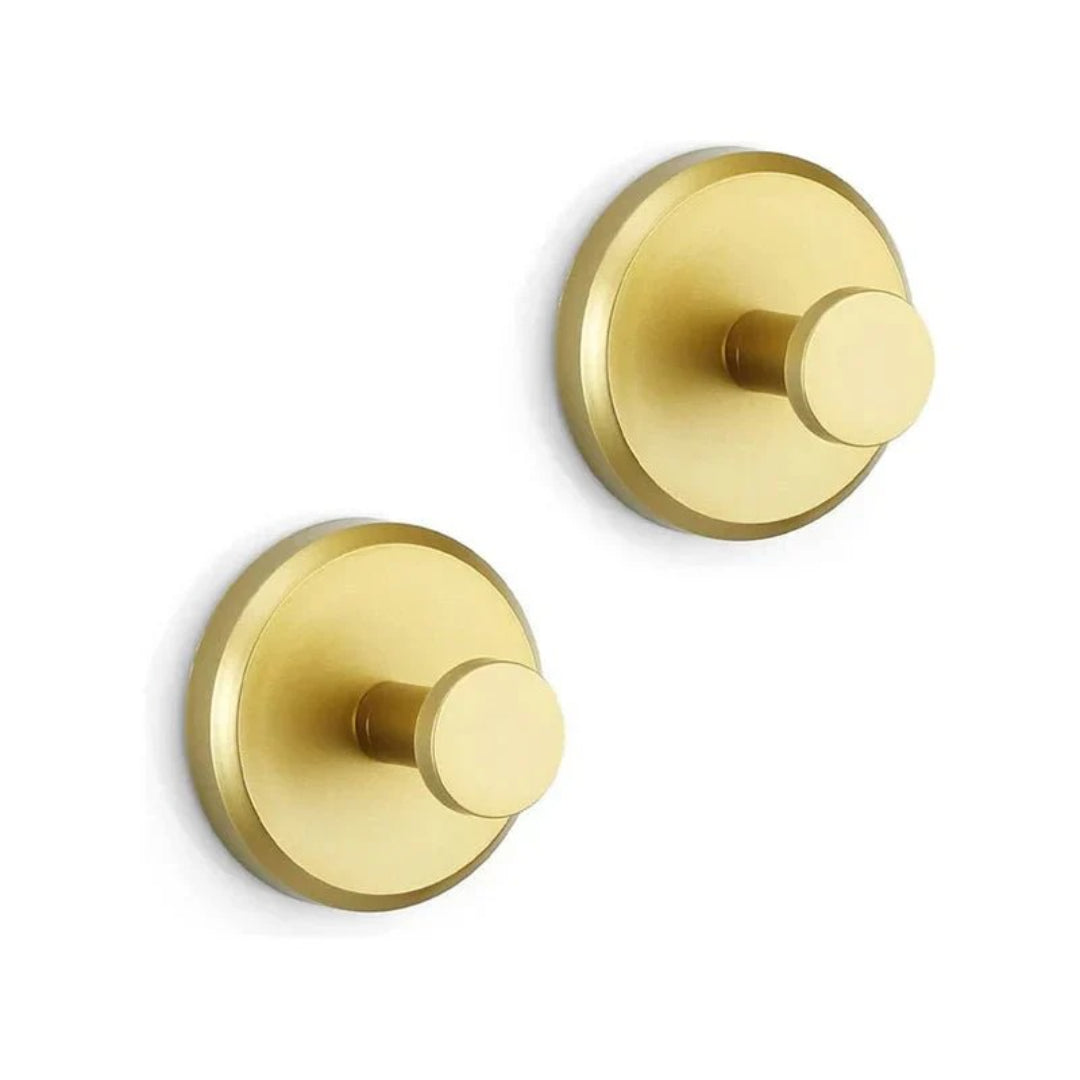 Ronde metalen zuignap wandhaak – set van 2