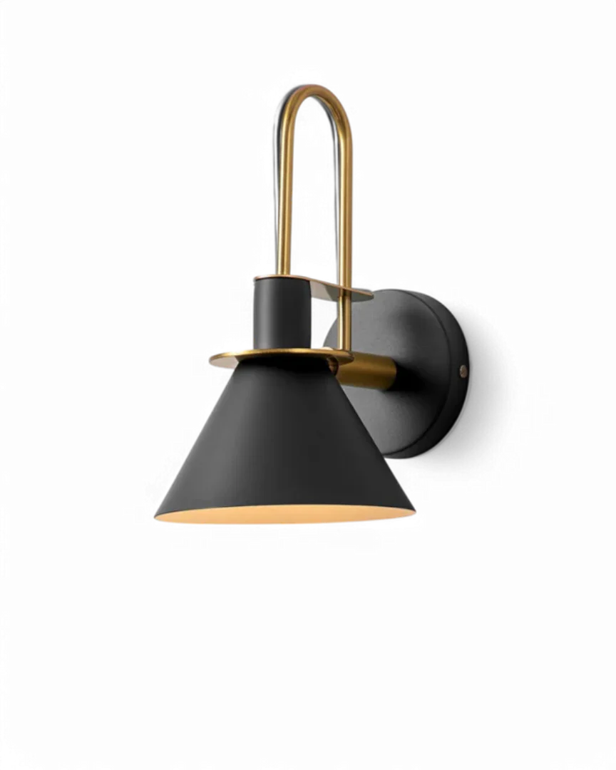 Moderne metalen wandlamp