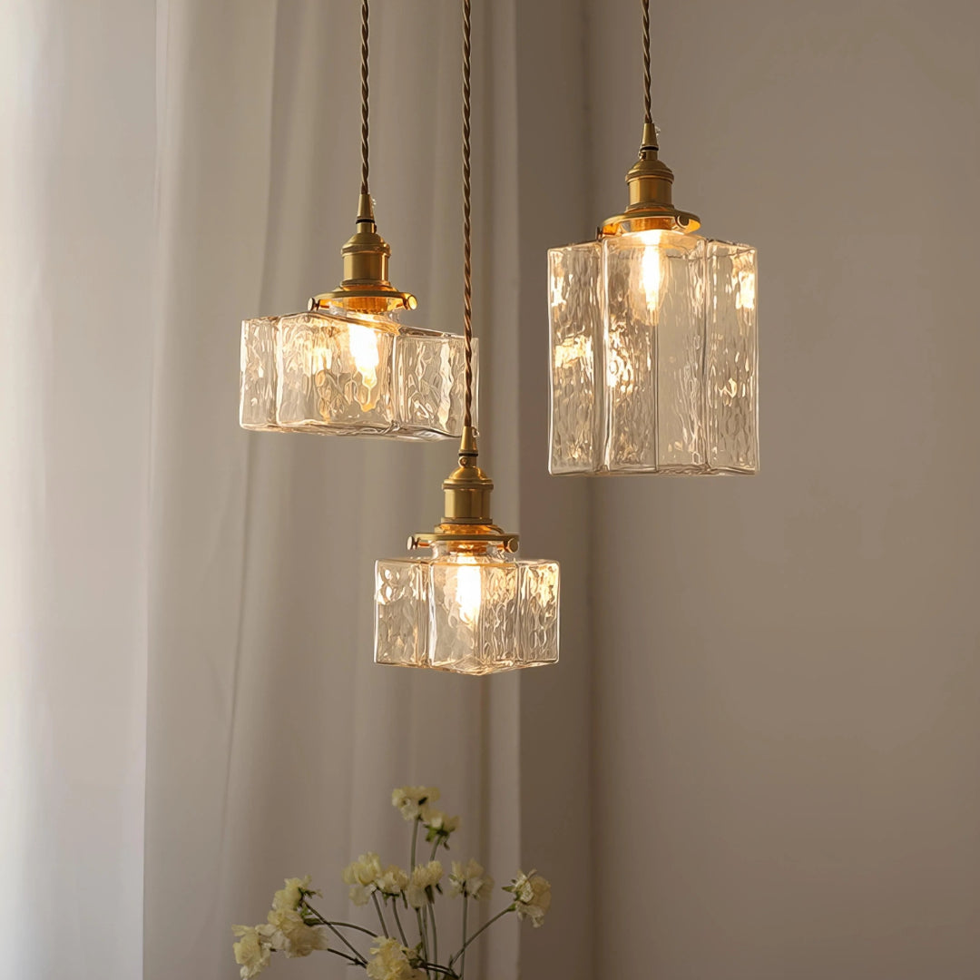 Vintage Glazen Hanglamp