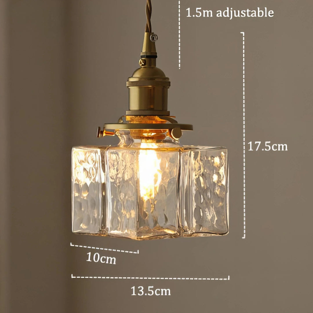 Vintage Glazen Hanglamp