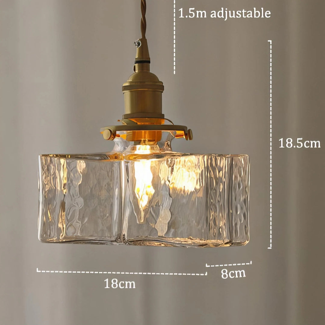 Vintage Glazen Hanglamp
