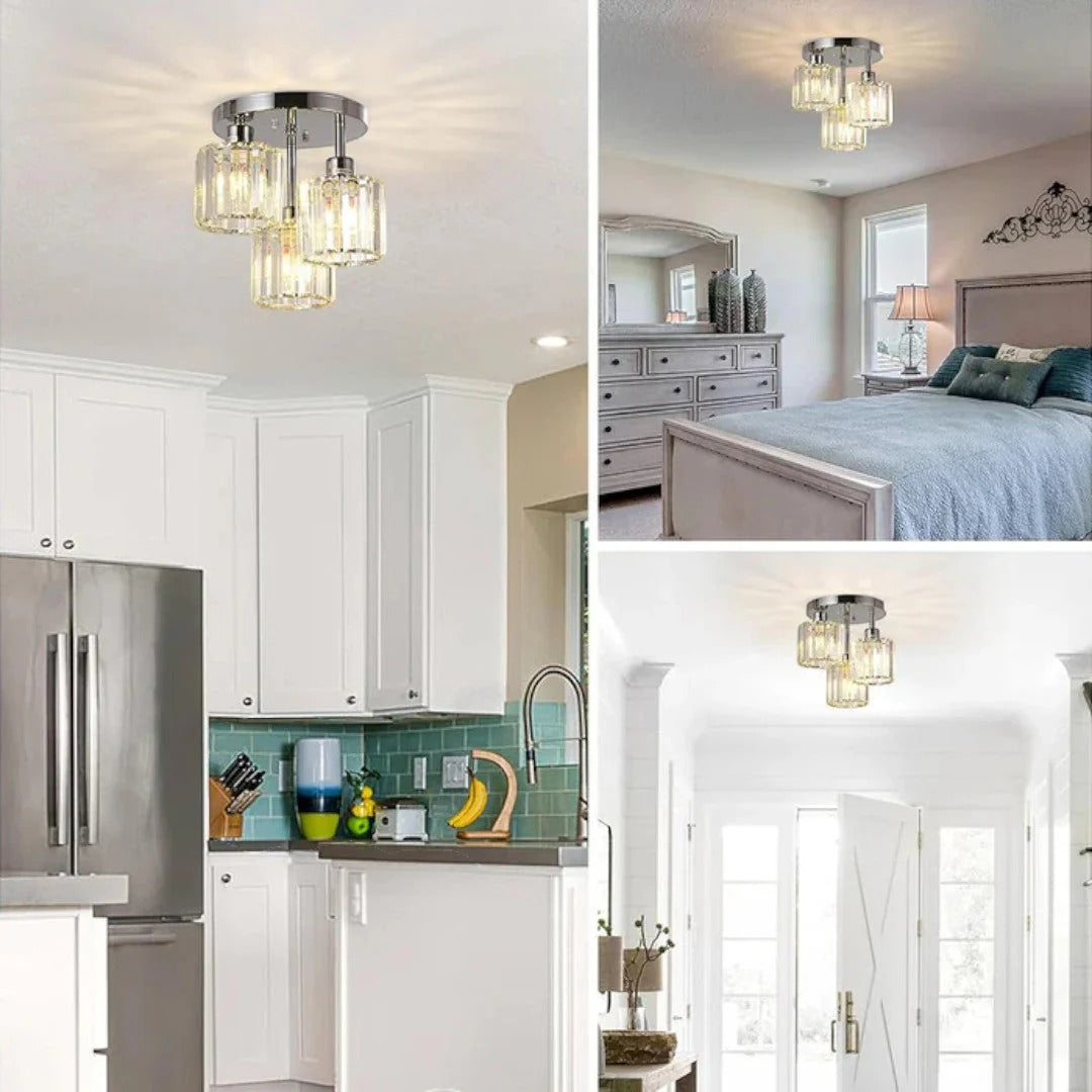 Kristallen Glazen Plafondlamp