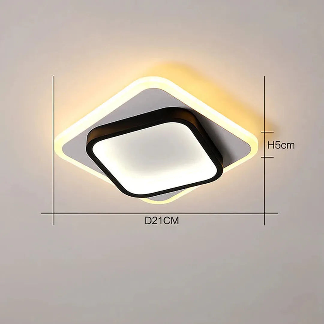 Eigentijdse Vierkante LED Plafondlamp