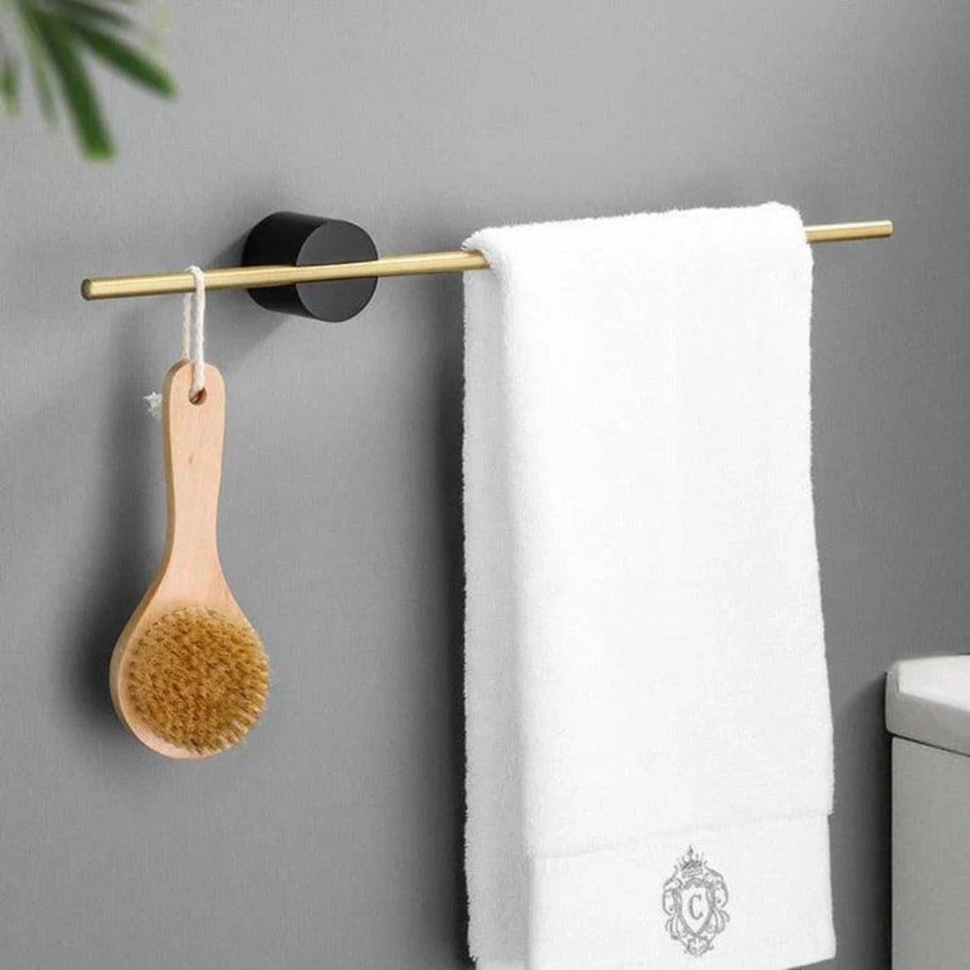 Draagbaar metalen wand handdoekrek