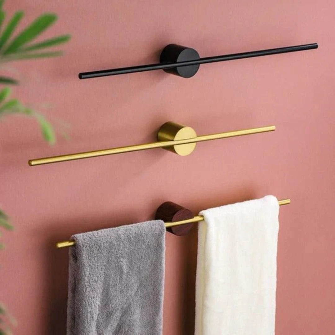 Draagbaar metalen wand handdoekrek