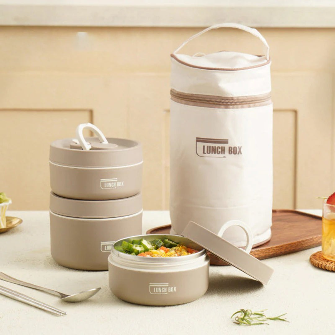 Geïsoleerde lunchbox met meerdere lagen