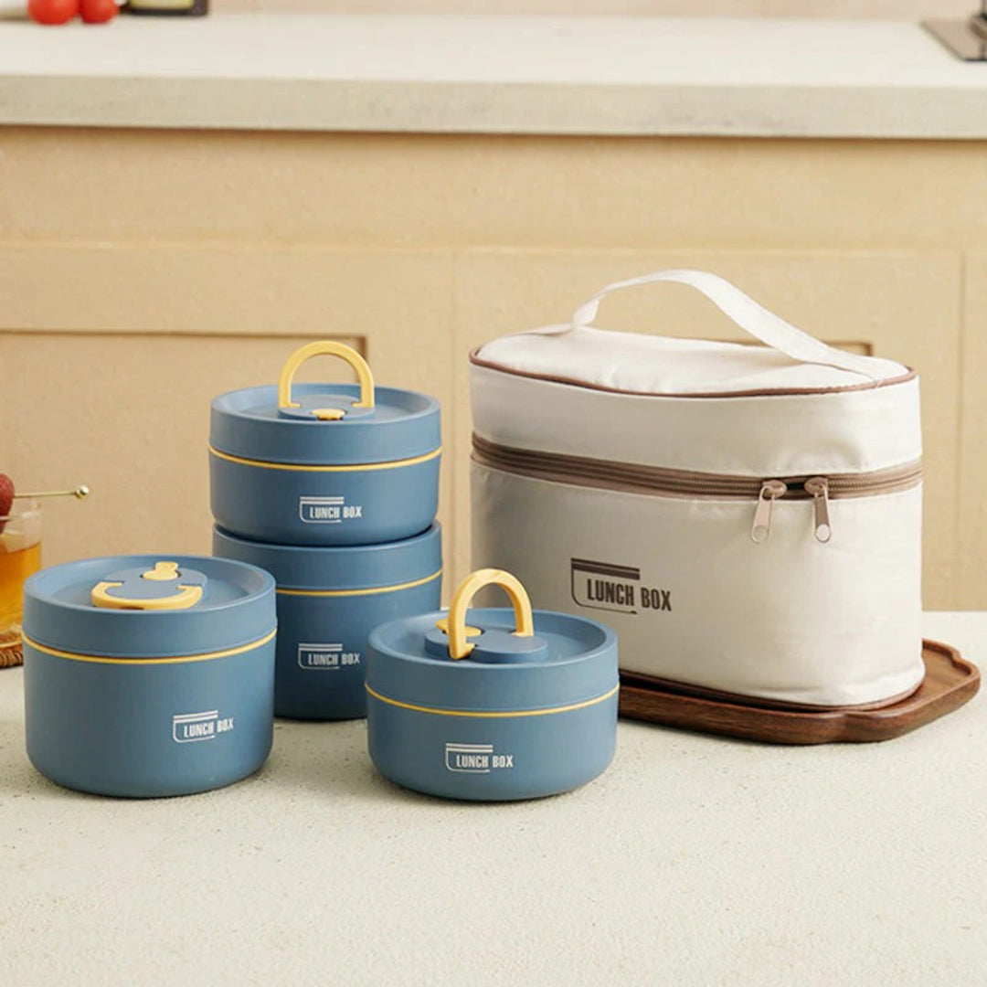 Geïsoleerde lunchbox met meerdere lagen