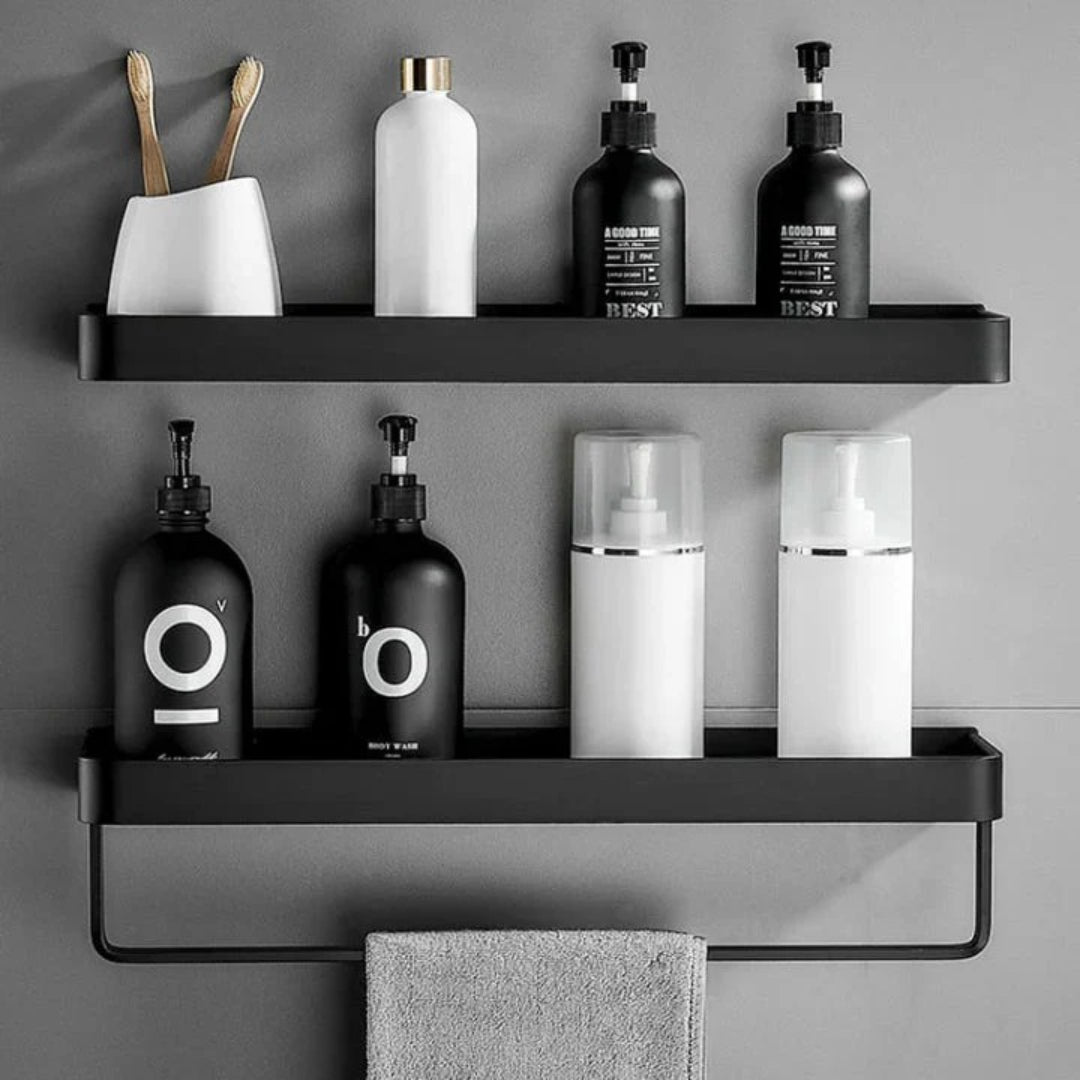 Minimalistische metalen wandplank