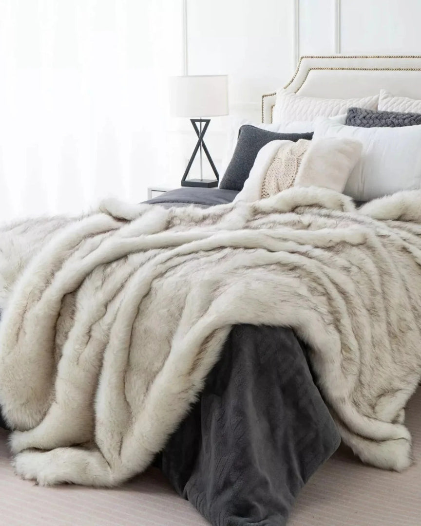 Klassieke faux fur plaid