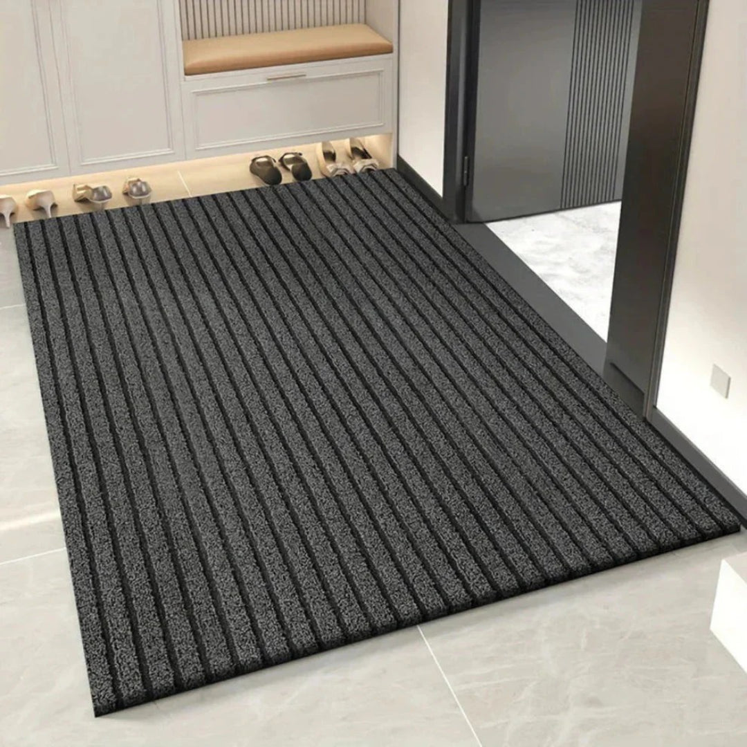 Gestreepte PVC antislip deurmat