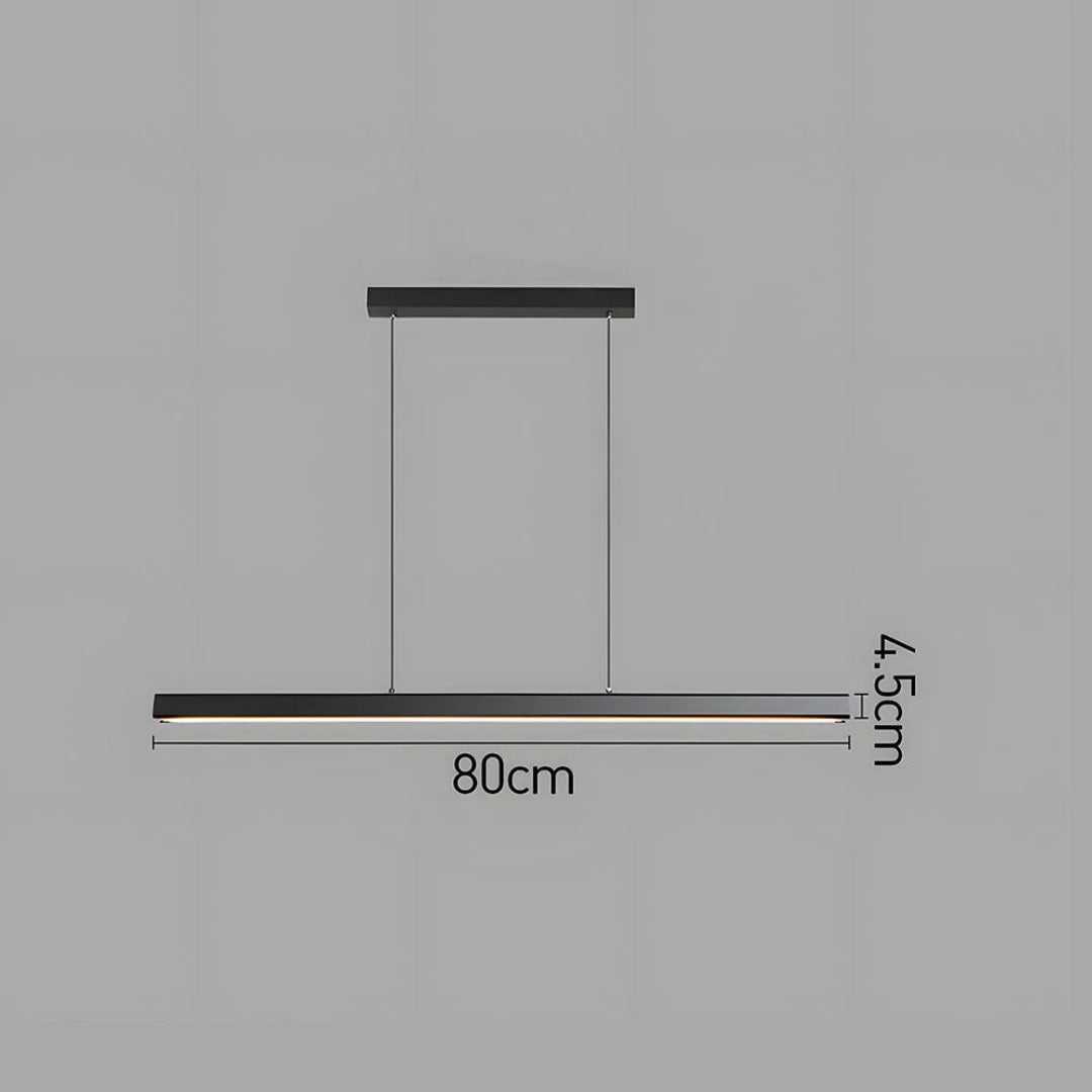 Lineaire LED metalen hanglamp