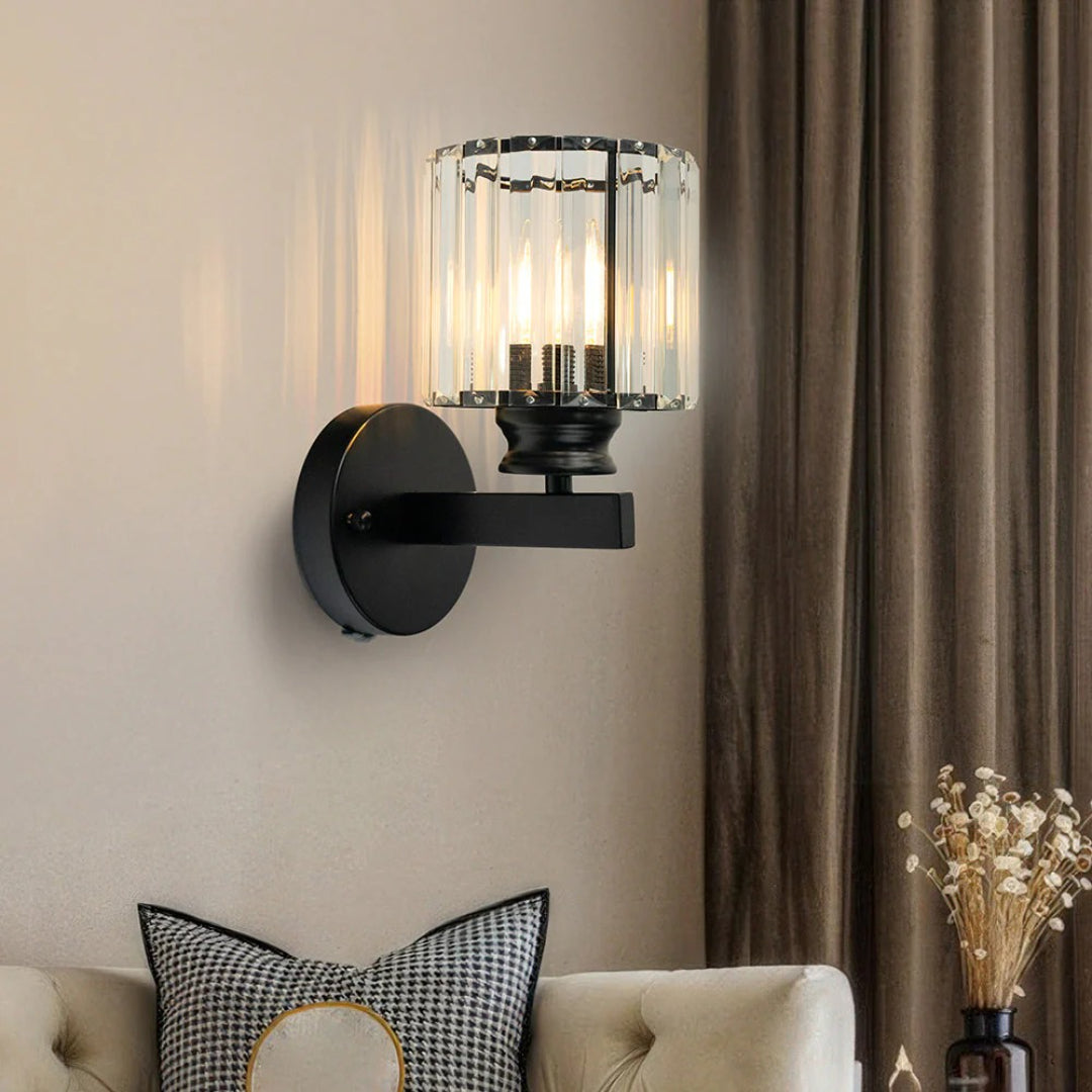 Industriële Glazen Wandlamp