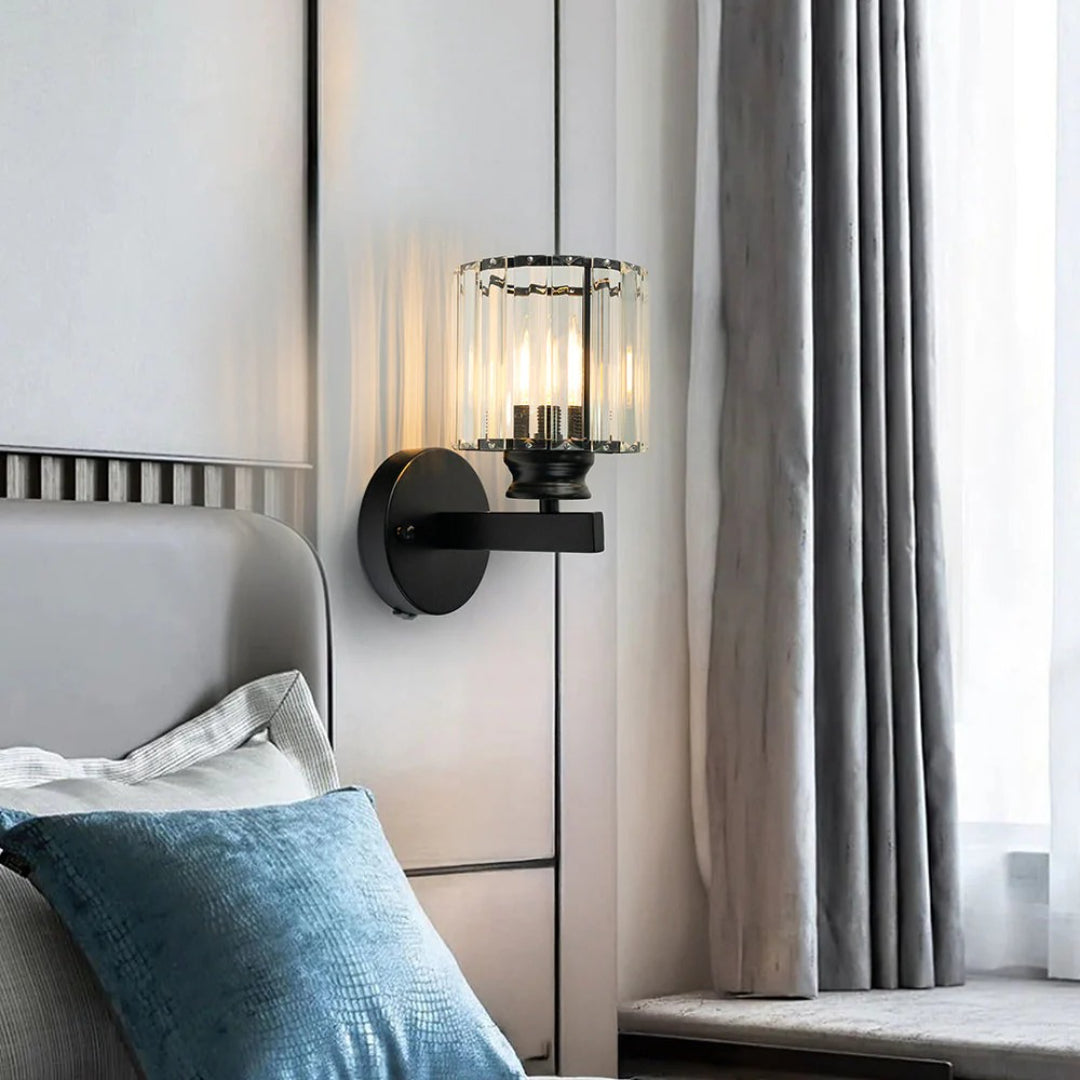 Industriële Glazen Wandlamp