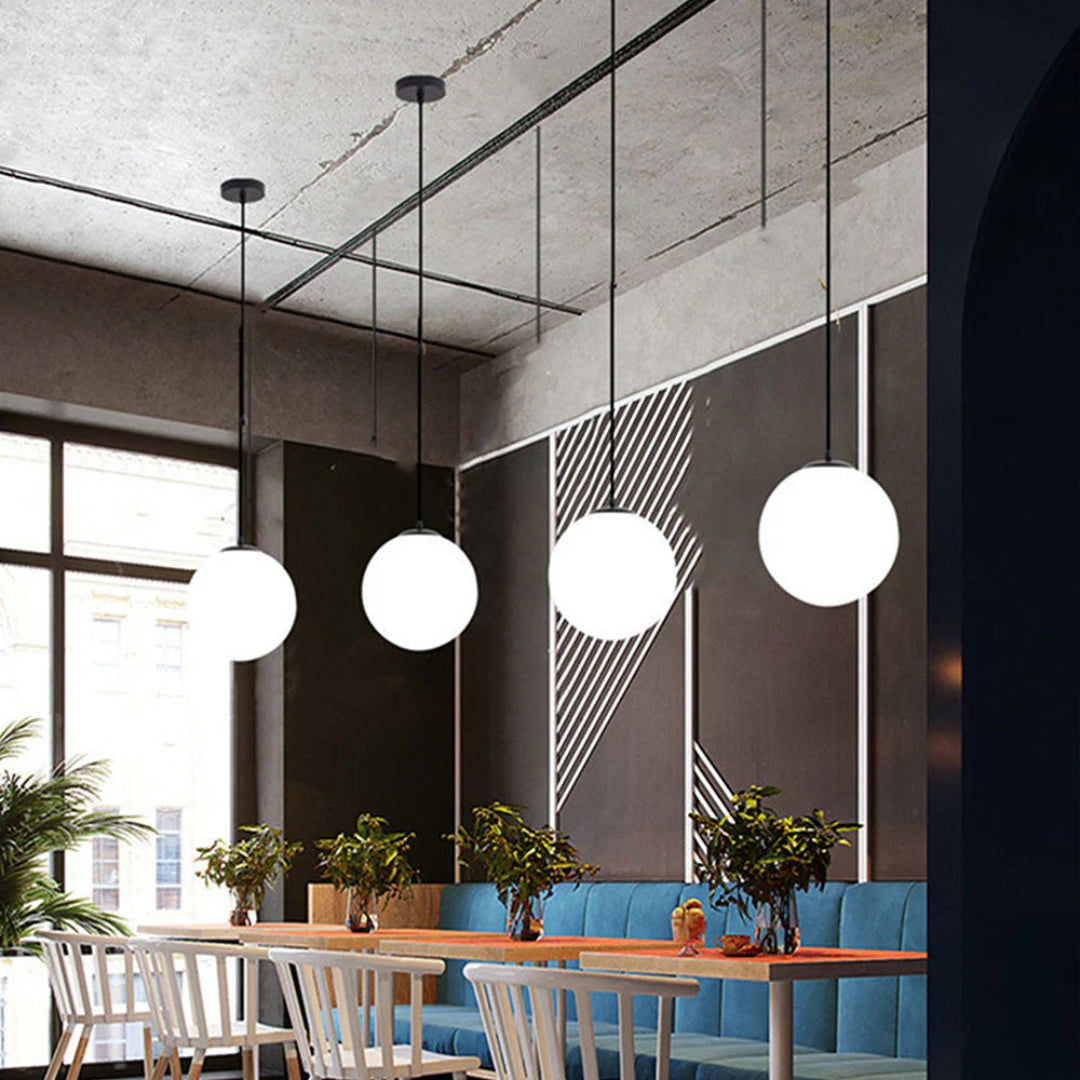 Drievoudige bol hanglamp
