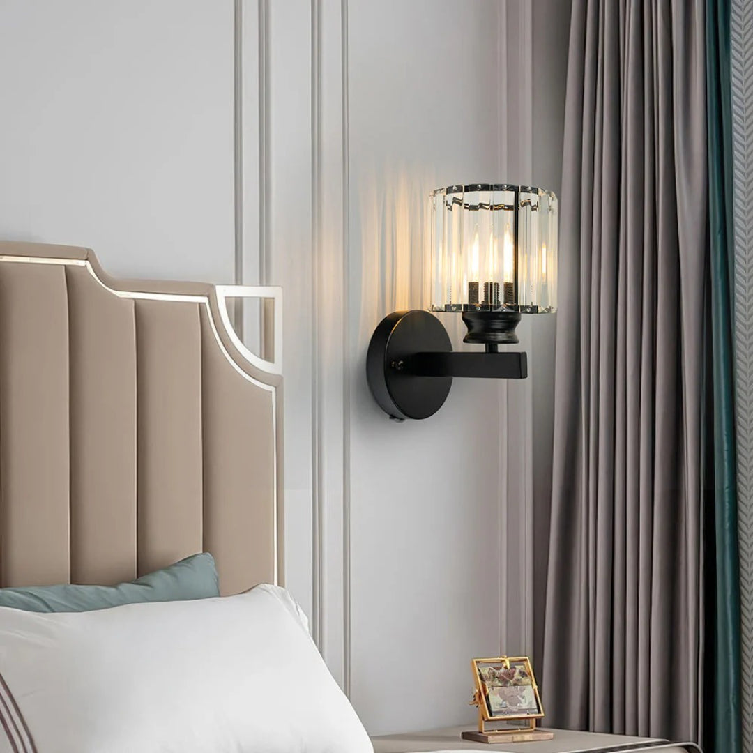 Industriële Glazen Wandlamp