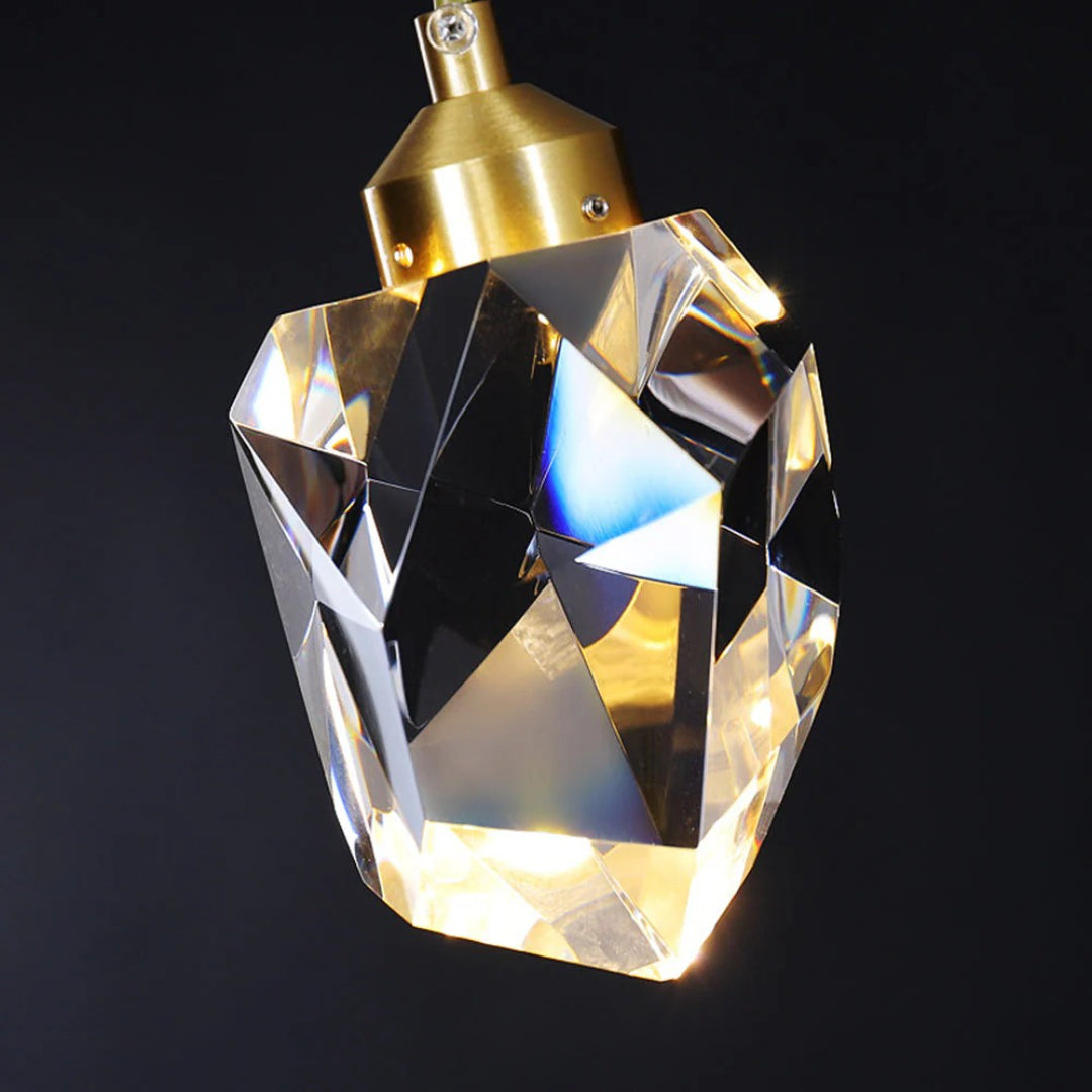 Kristallen Messing Hanglamp