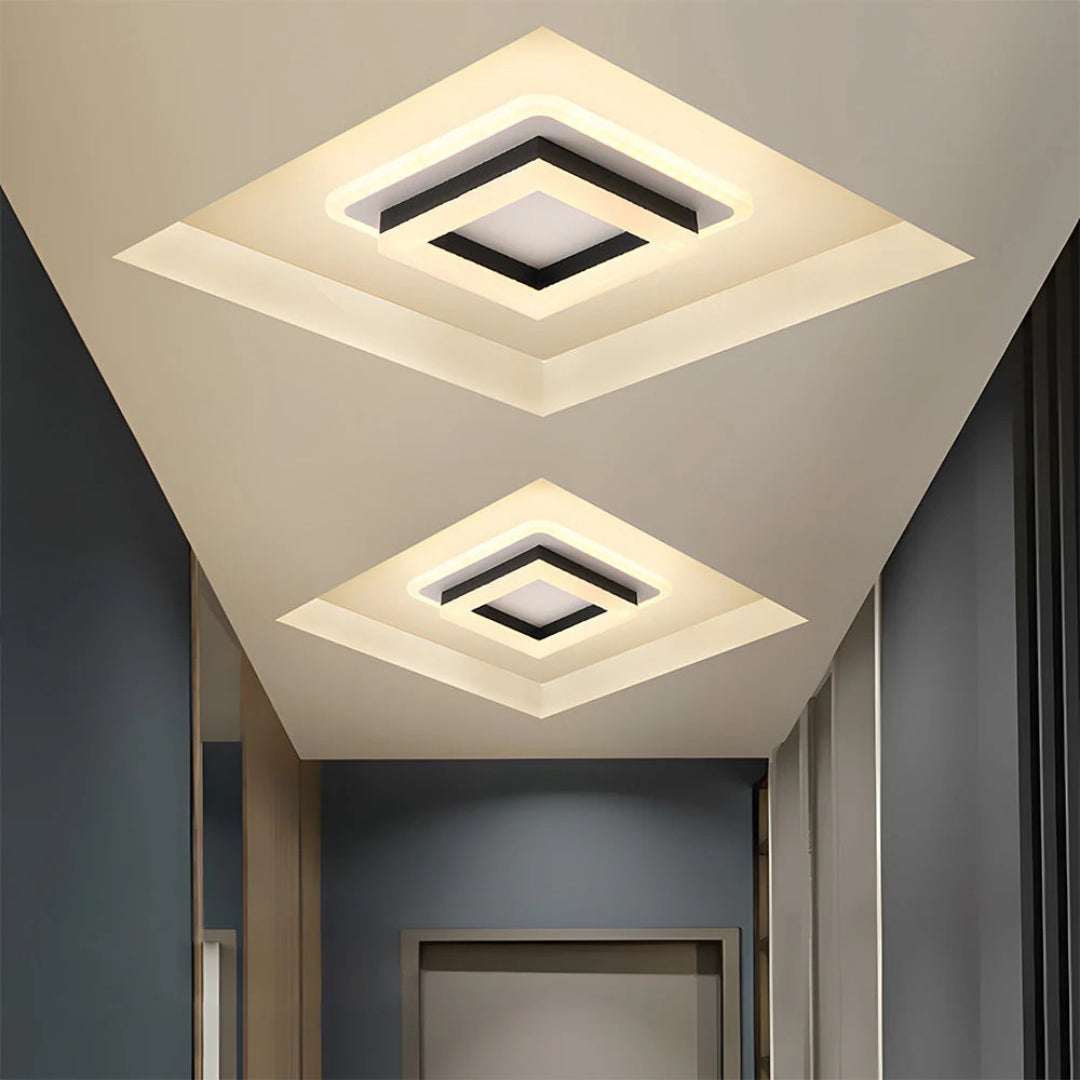 Hedendaagse Vierkante LED Plafondlamp
