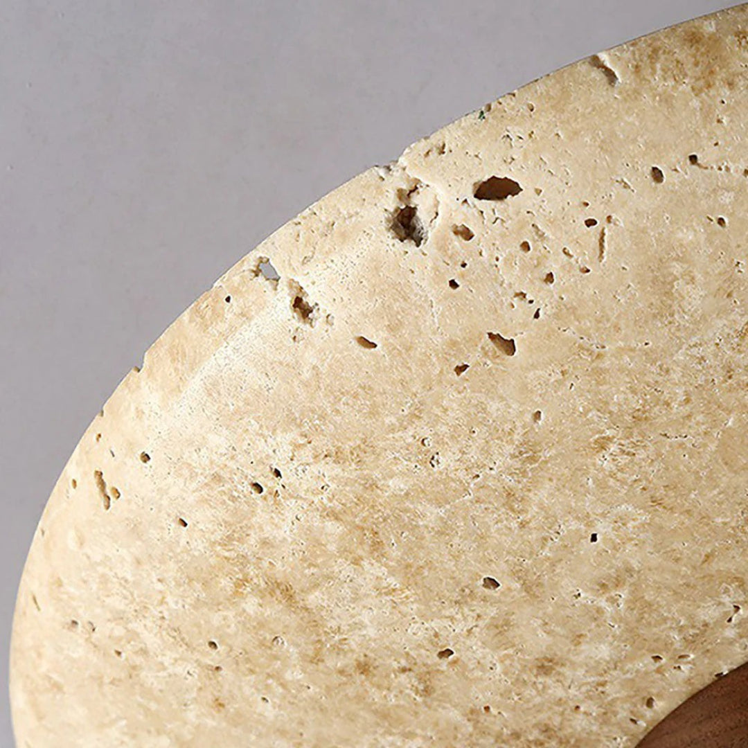 Stenen houten cilinder plafondlamp