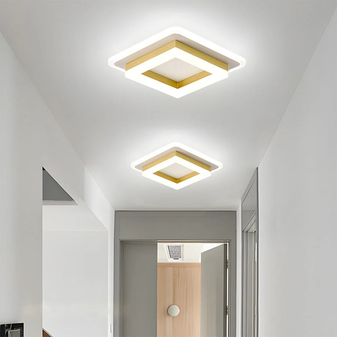 Hedendaagse Vierkante LED Plafondlamp