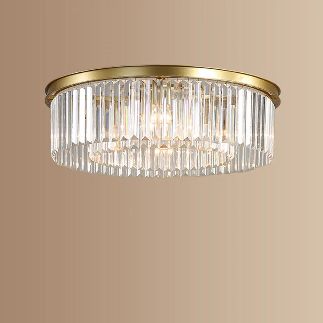 Kristallen ijzeren ronde plafondlamp
