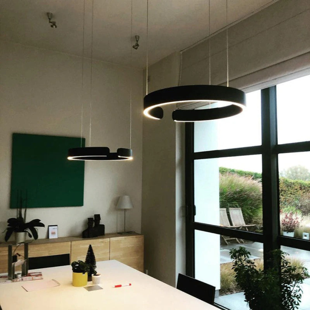 Cirkelvormige LED metalen hanglamp
