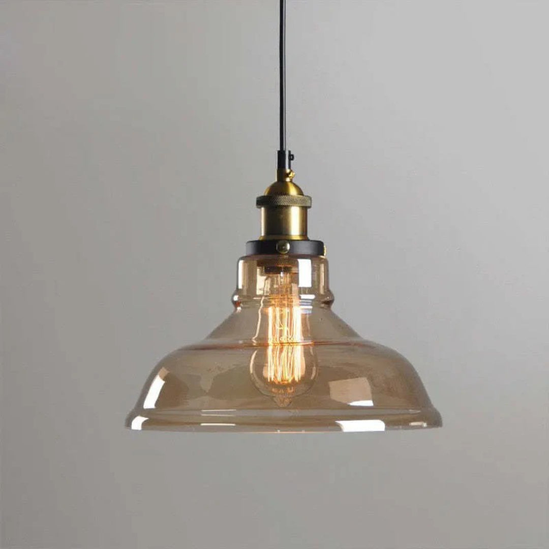 Industriële Glazen Hanglamp
