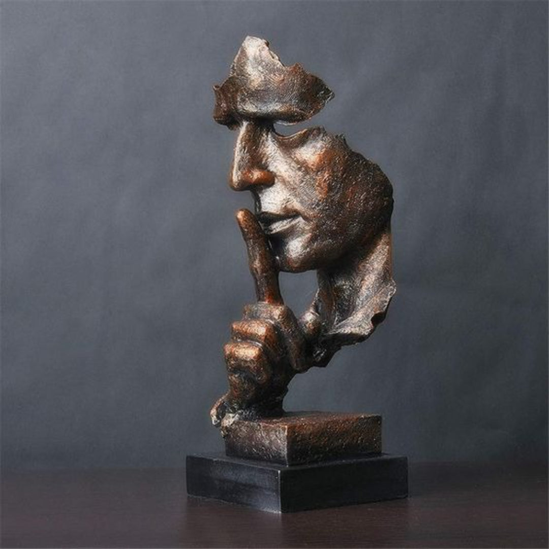 Abstract hars gezichtssculptuur
